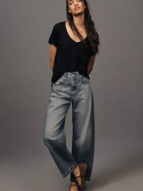 AG Hattie High-Rise Barrel Jeans 27 4